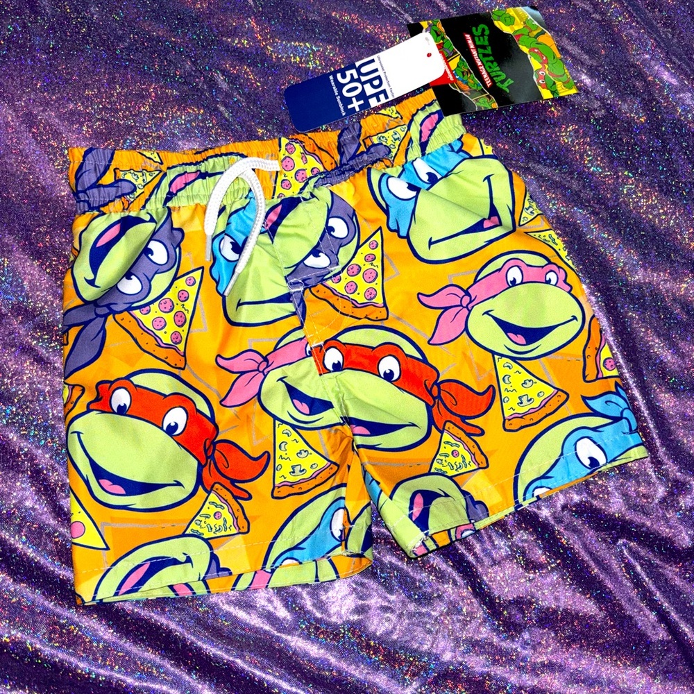 Boys Ninja Turtle Swim Trunks